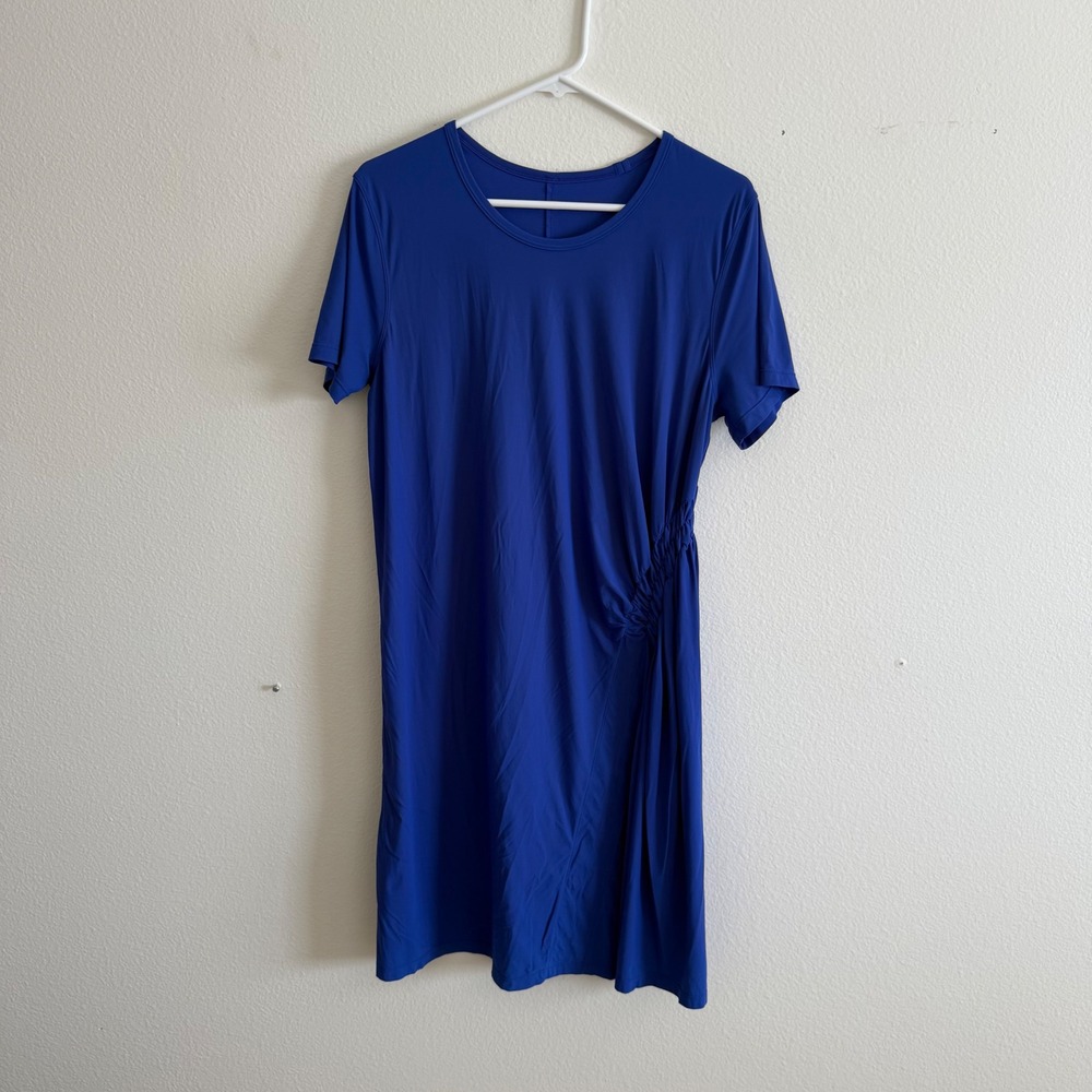 lululemon athletica Royal Blue Short Sleeve Mini Dress